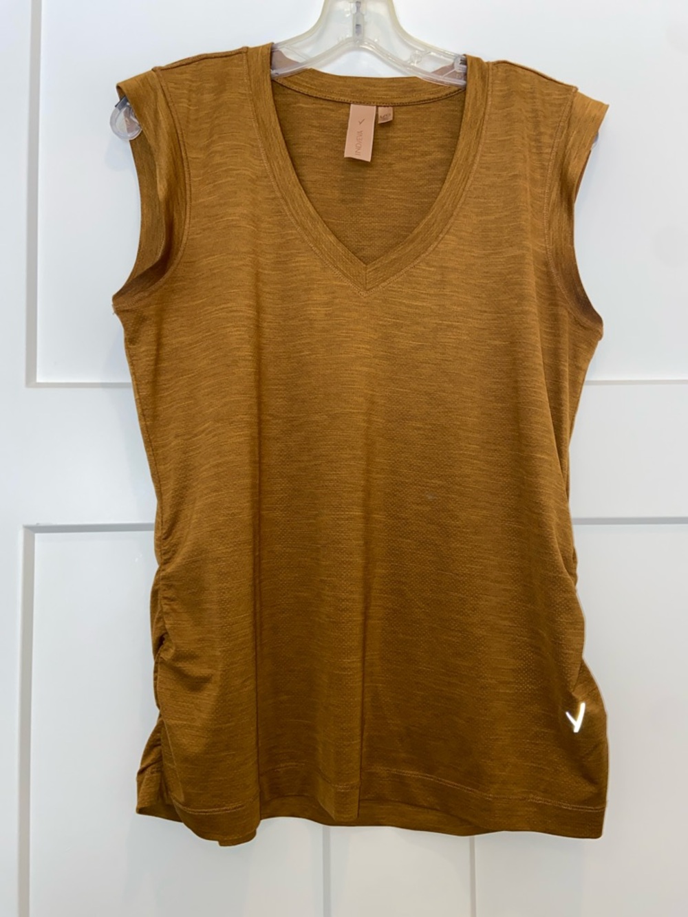 L Indyeva Sleeveless V-Neck Women’s Tank in Mustard